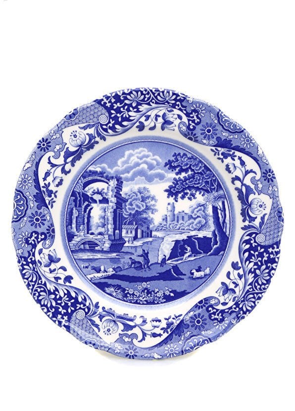Spode Blue Italian Porselen Yemek Tabağı