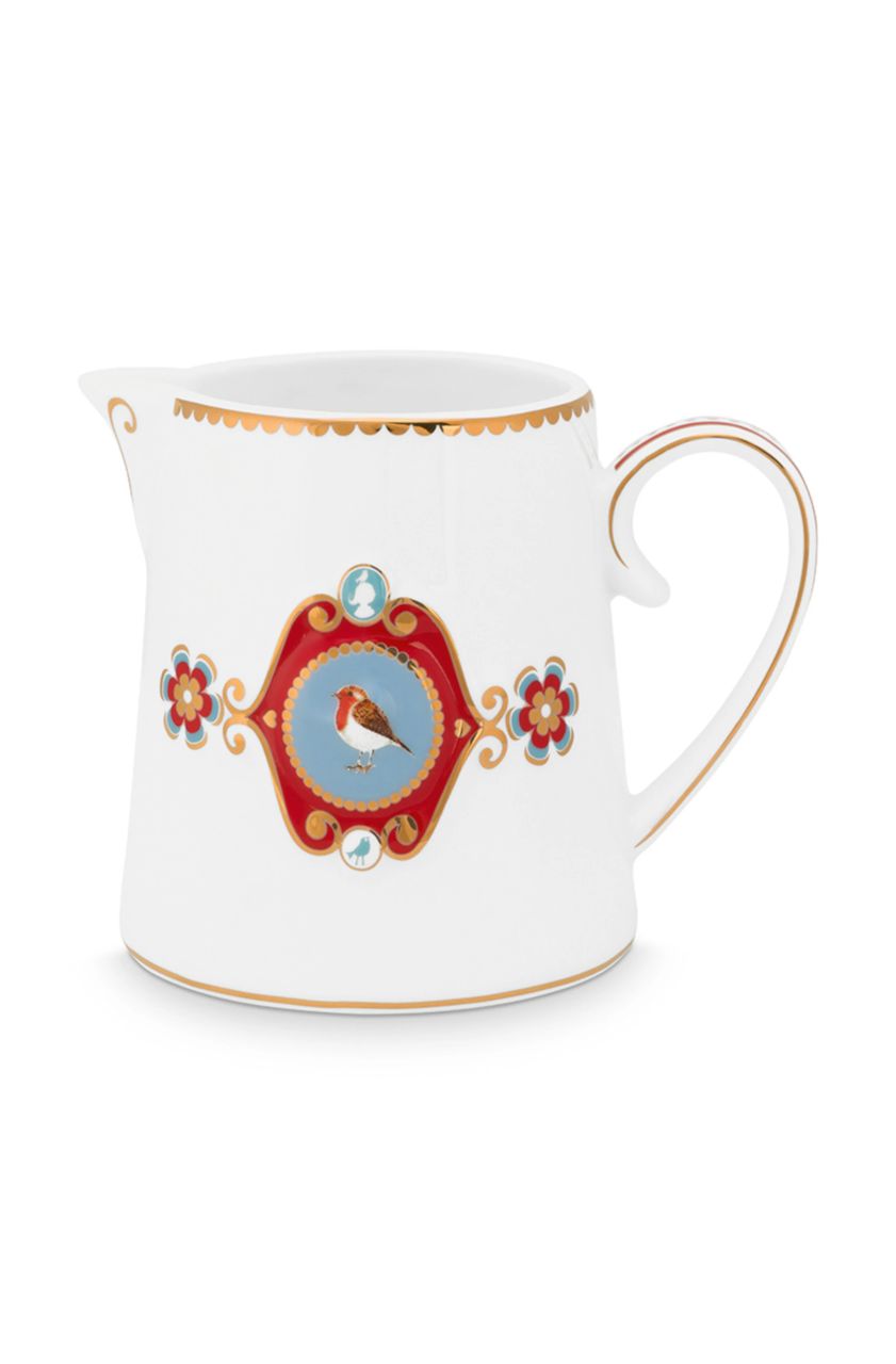 Love Birds Beyaz Madalyon Desenli Sürahi 900 ml