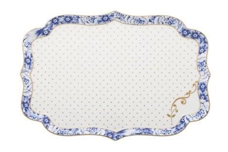 Royal Beyaz / Mavi Tepsi 26 Cm.