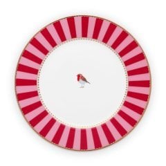 Love Birds Tabak 26,5 Cm, Kırmızı / Pembe