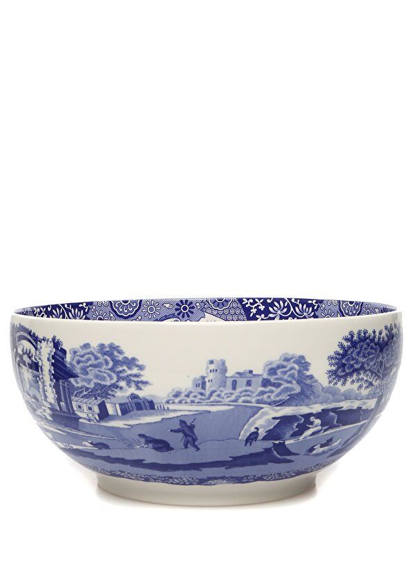 Spode Blue Italian Porselen Salata Servis Kasesi