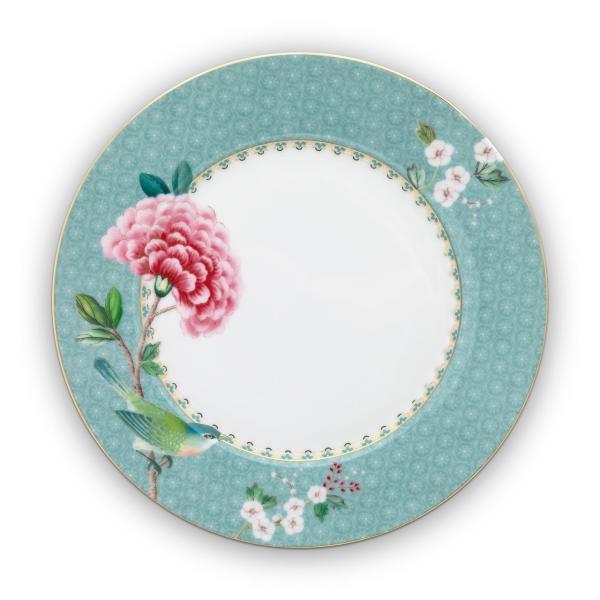 Blushing Birds Mavi Tabak 21 Cm