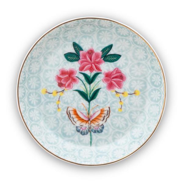 Blushing Birds Beyaz Çay Tabağı 9 Cm