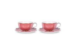Royal 2li Pembe Türk Kahvesi / Espresso Fincanı