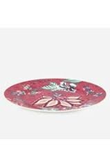Kırmızı Porselen Pasta Tabağı 17 cm